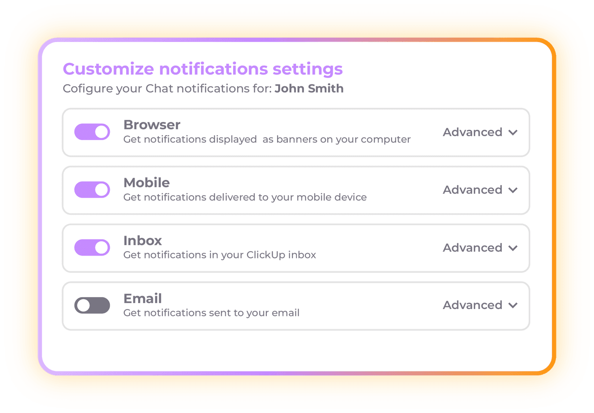 Managing Notifications